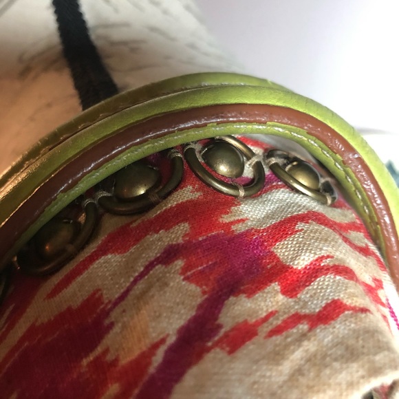 MICHAEL KORS CHARTREUSE GREEN PEBBLED LEATHER BAG - Picture 12 of 16